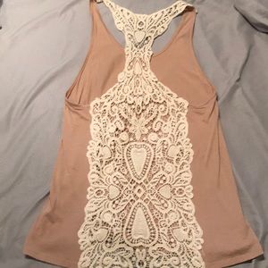 Lace Back Tank - M